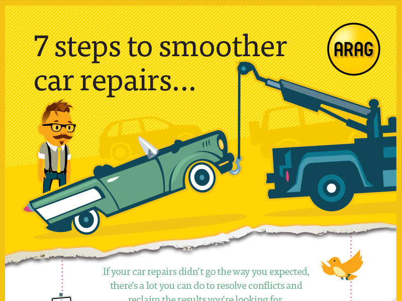 7 steps to smoother car repairs- Infographic